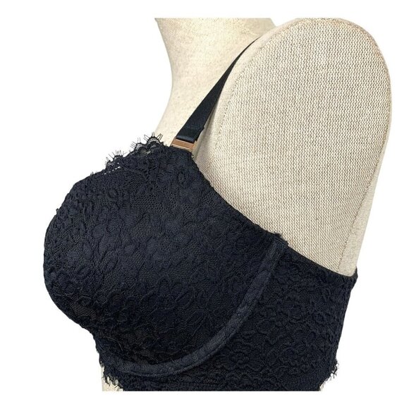 American Eagle Aerie Push Up Tufted Lace Bra - Black, Size 34DD NWOT - Picture 5 of 8